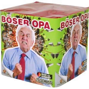 Böser Opa – 25 Schuss Batterie